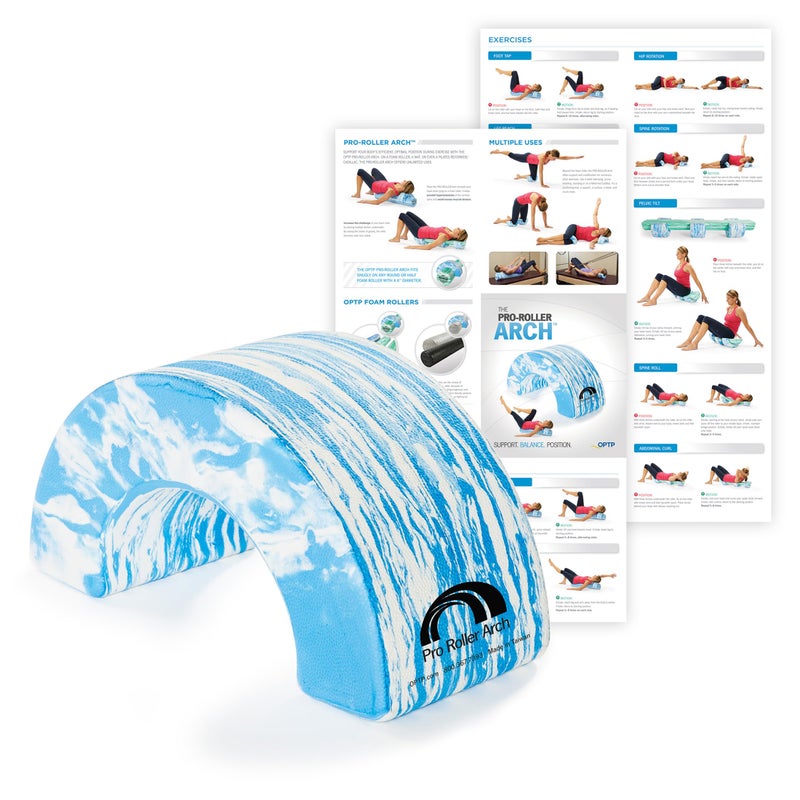OPTP PRO-Roller Arch - Foam Roller Support and Positioning Tool â€“ Use with 6-Inch Diameter Large Foam Rollers, A Short or Half Round Foam Roller - Image 1